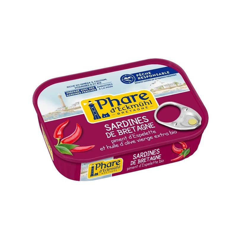 Sardines au piment d'espelette 135g
