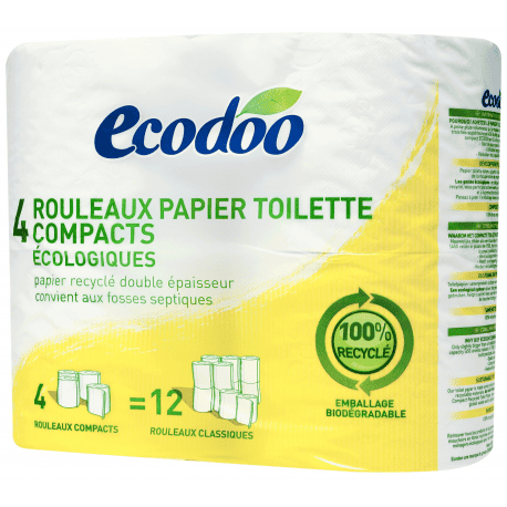 ECODOO -- Papier toilette 4 rouleaux