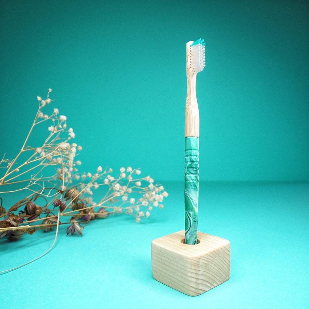 My Boo Company -- Manche en plastique 100% recyclé pour brosse à dents adulte à tête rechargeable Vrac